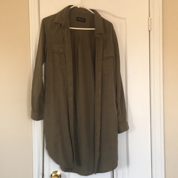 Khaki Denim dress - Picture 2 of 2